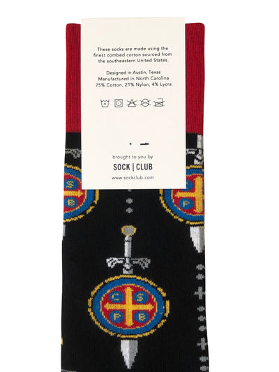St. Benedict Sword Socks - Made in the USA