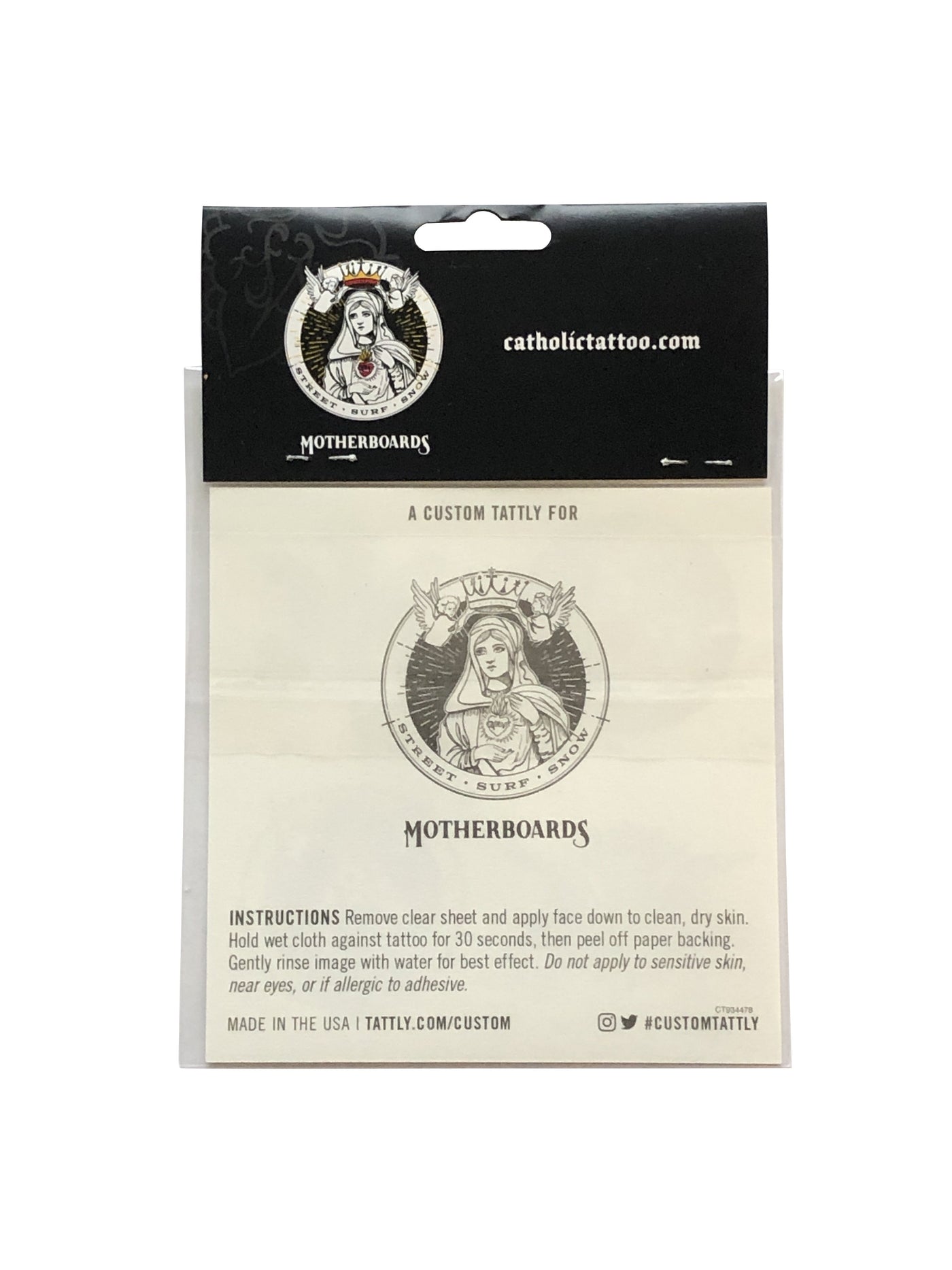 Ave Maria Temporary Tattoos, Made in the USA