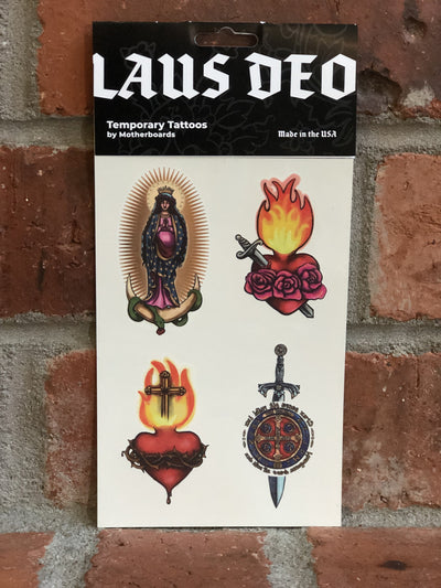 Laus Deo Temporary Tattoos Made in the USA