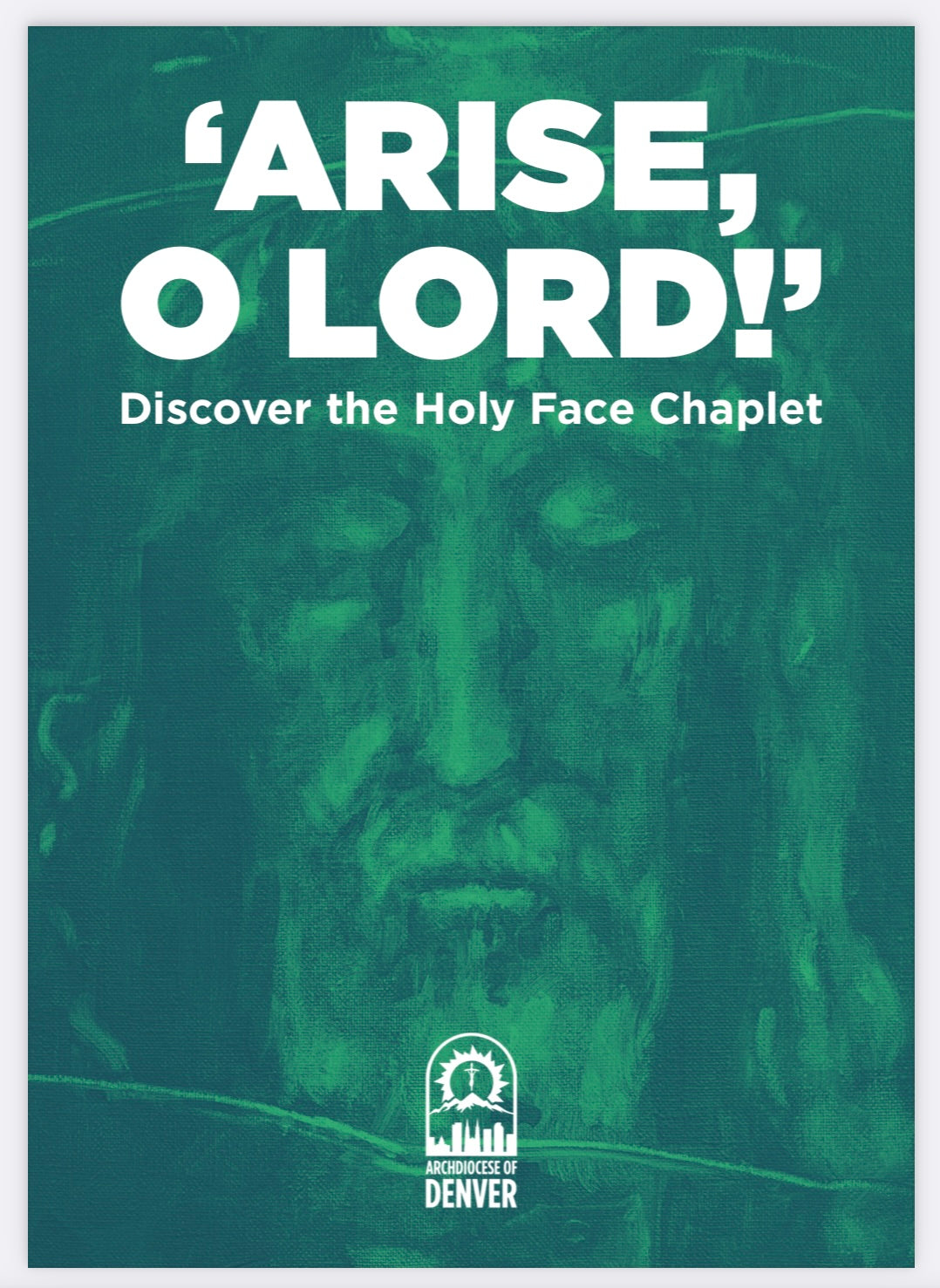 The Holy Face Chaplet with a How to Pray the Holy Face Chaplet holy card, NEW