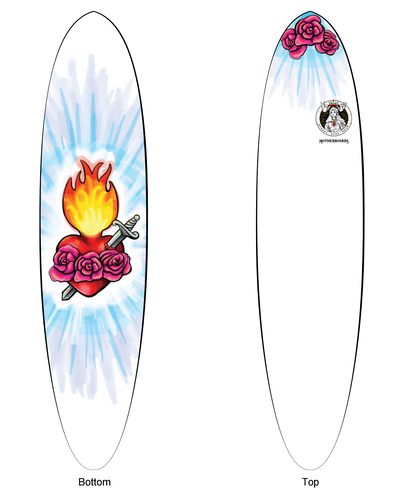 The Immaculate Heart Surfboard - Funboard Model*