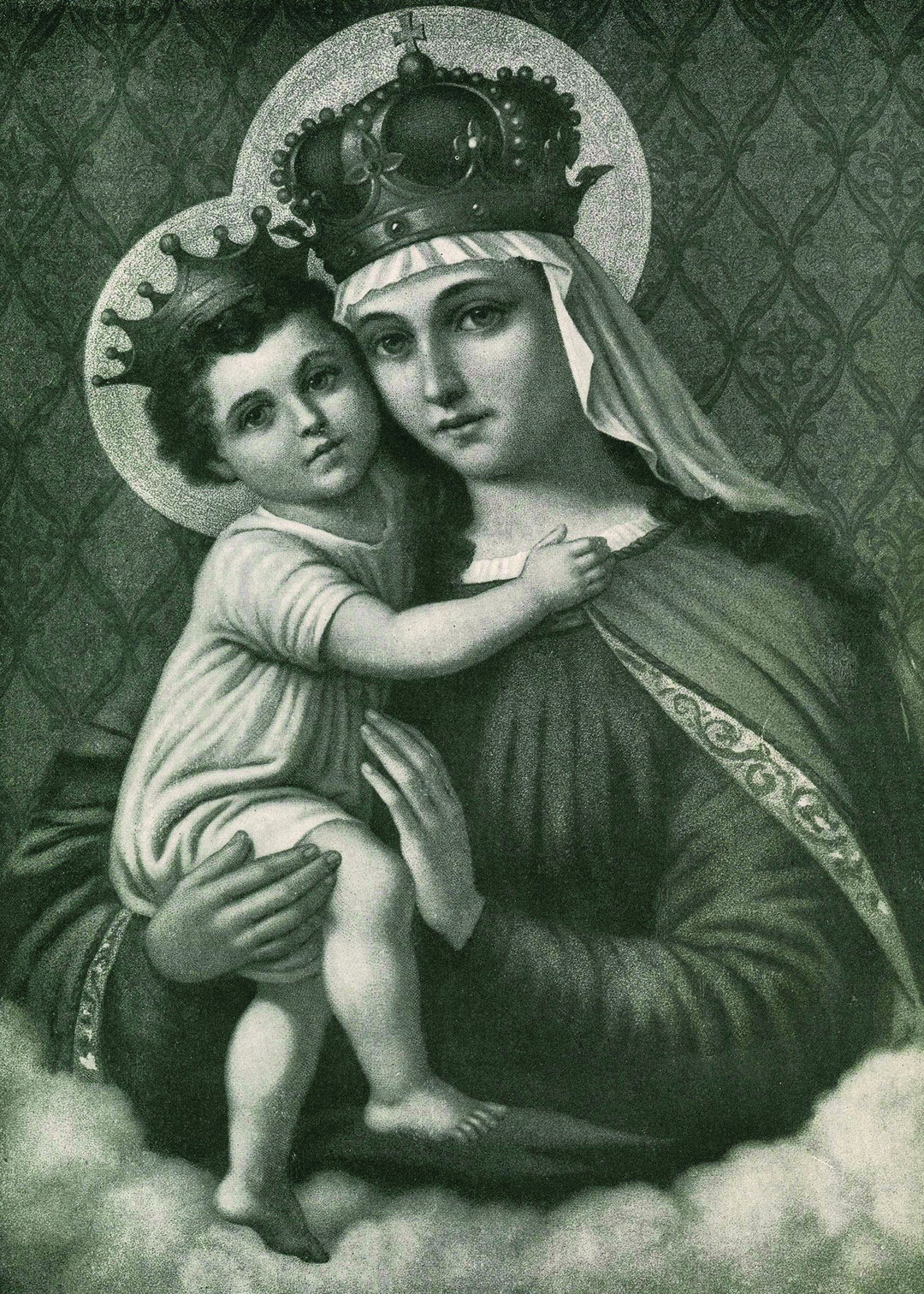 The Queen of Heaven Black & White Print 5X7