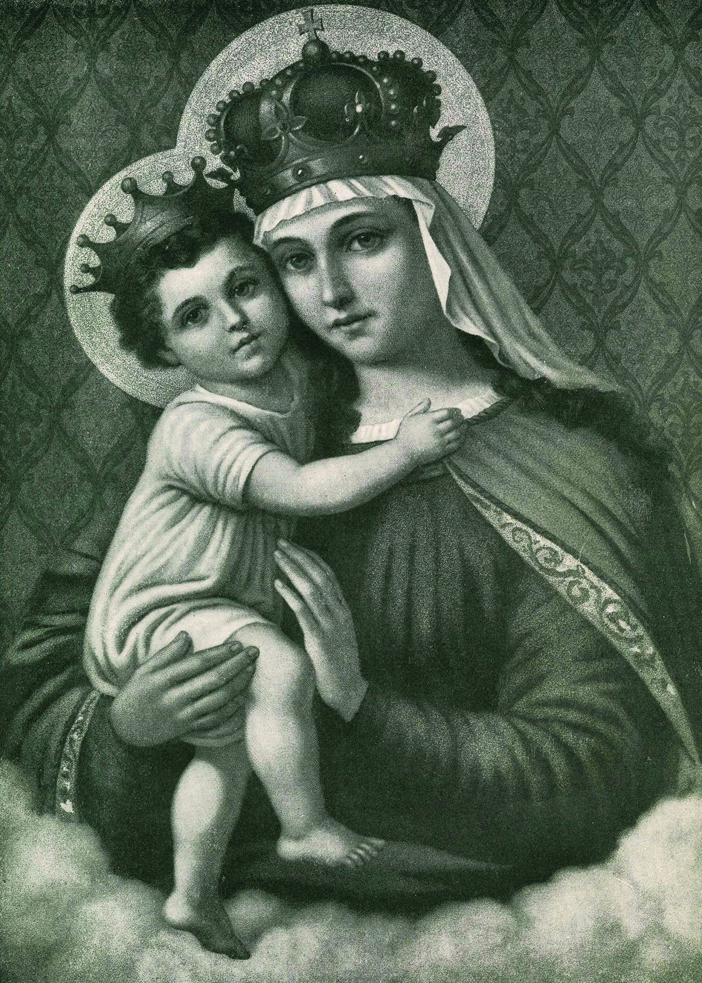 The Queen of Heaven Black & White Print 5X7