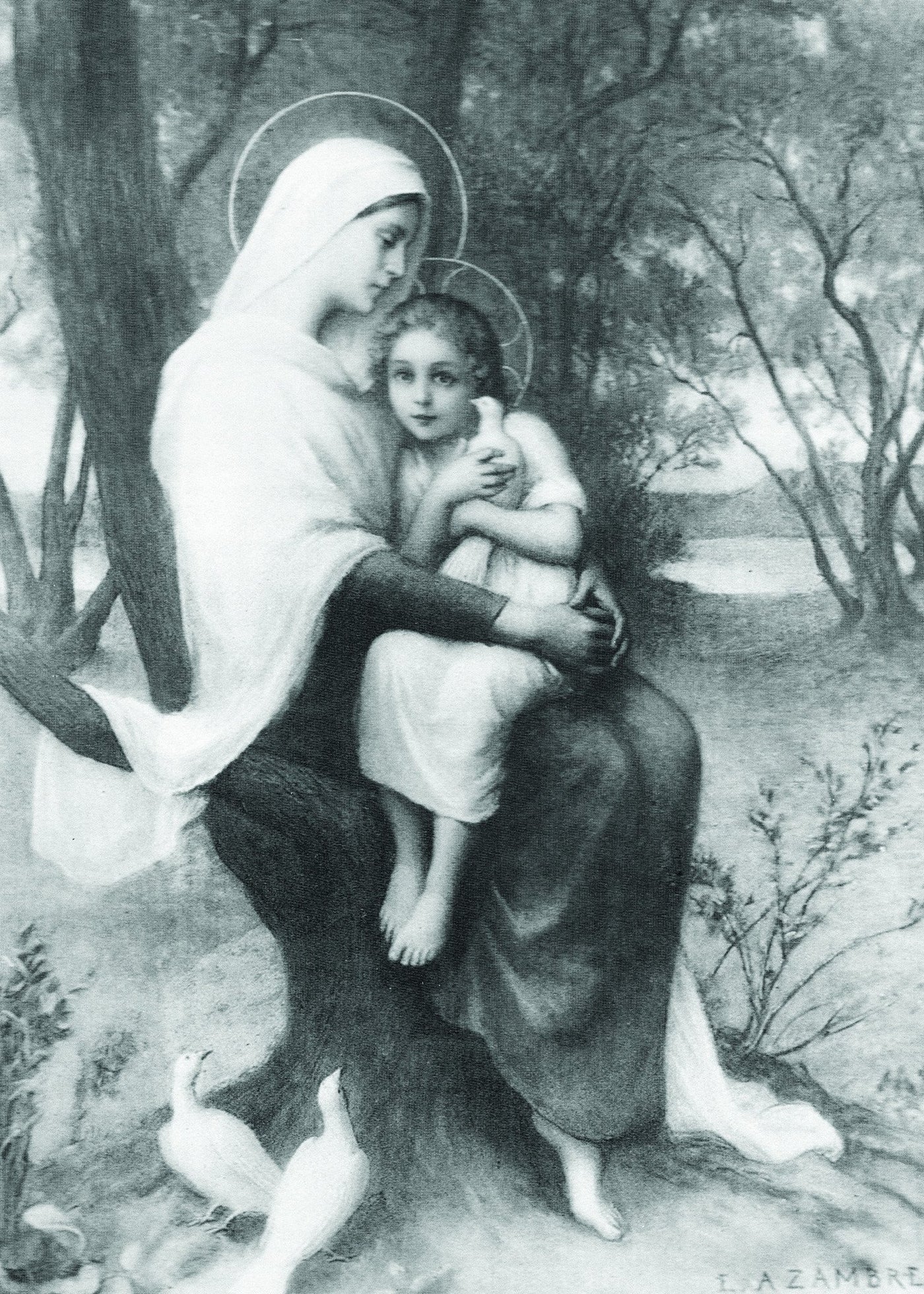 St. Anne and the Child Mary Print 5X7