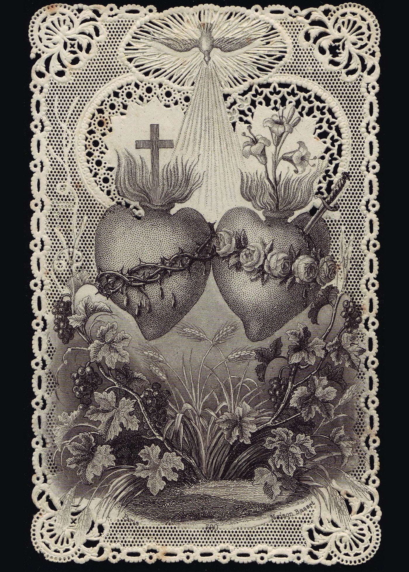 Sacred Heart of Jesus/Immaculate Heart of Mary Print 5X7
