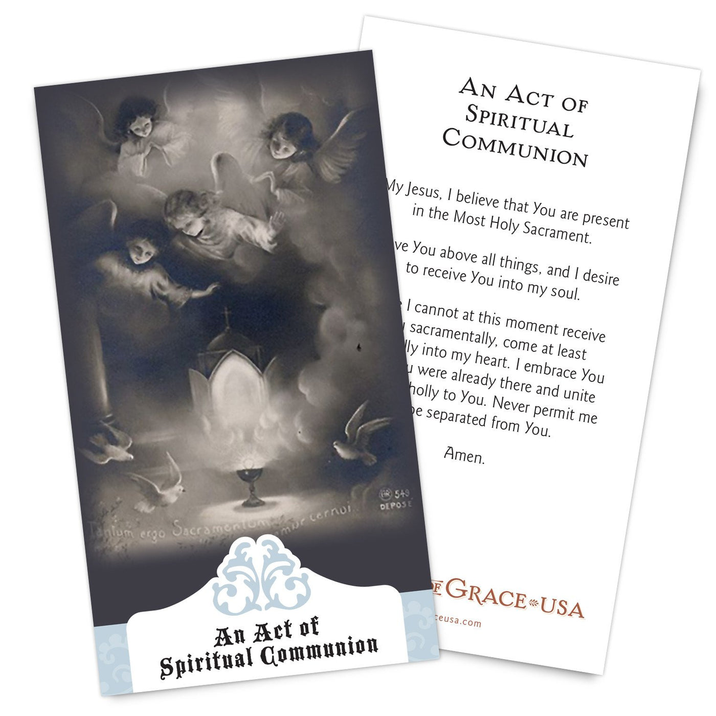 Spiritual Communion Holy Cards