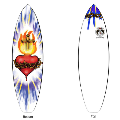 The Sacred Heart Surfboard - Performance Model*